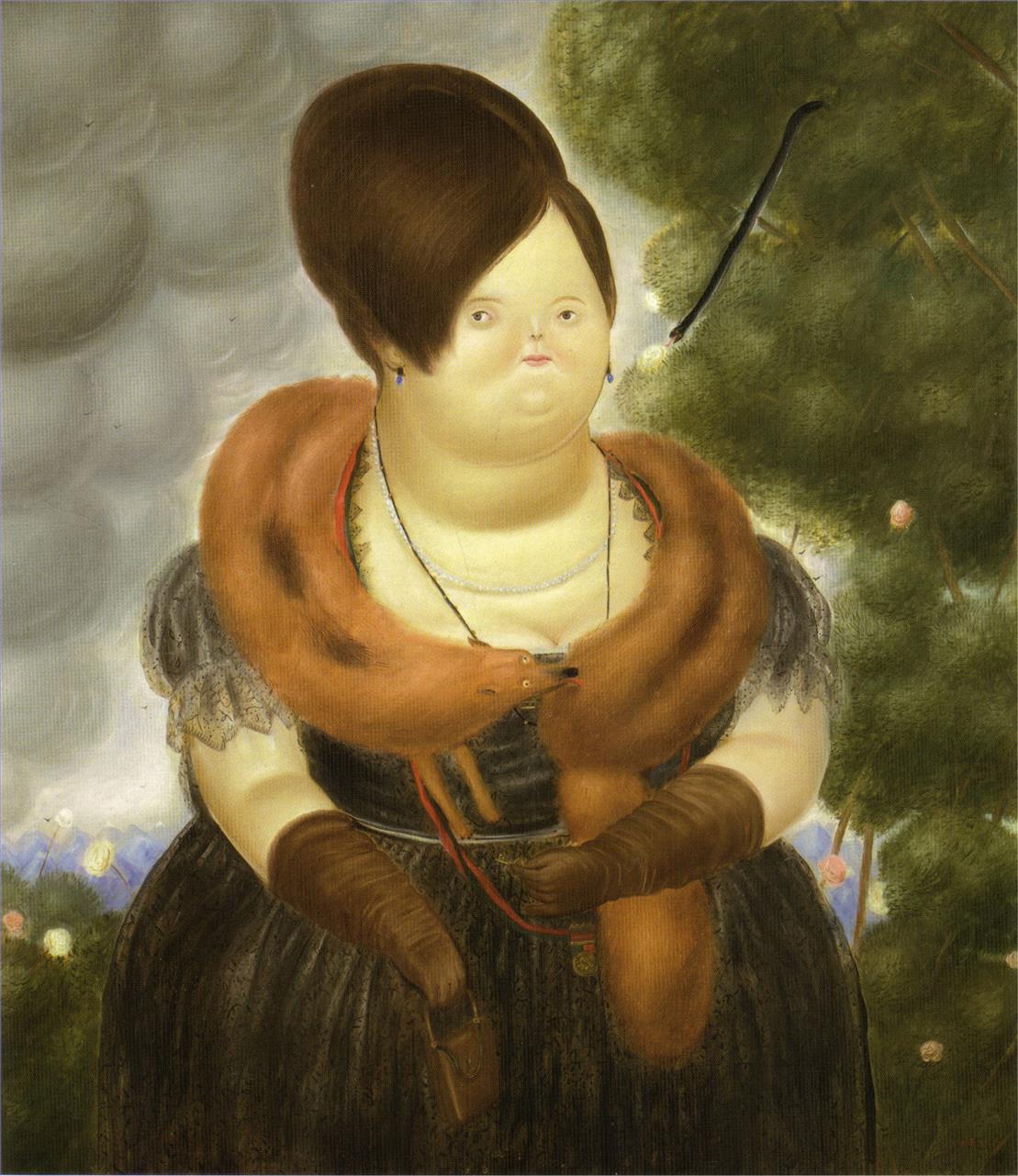 The First Lady Fernando Botero Oil Paintings